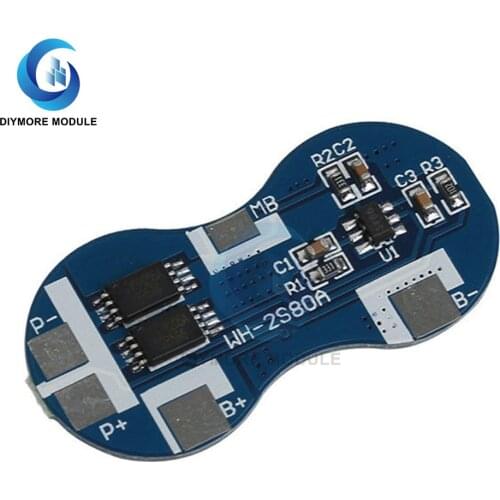 BMS 2S 4A 7.4V Li-ion 18650 Lithium Battery Charge Board Overcurrent Overcharge/Overdischarge Protection For Power Bank