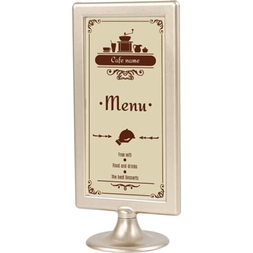 10x20cm Photo Menu Frame pictures telaio Menu Holder Stand Picture Frame Foto frame Desk Sign Label Holder Stand Rack