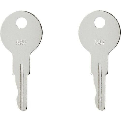 2 Pcs 7012587 587 Key For JLG & Teramite Industrial Construction Models High Quality