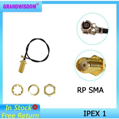 20cm Extension Cord UFL to RP-SMA Connector Antenna WiFi Pigtail Cable IPX to RP-SMA female to IPX