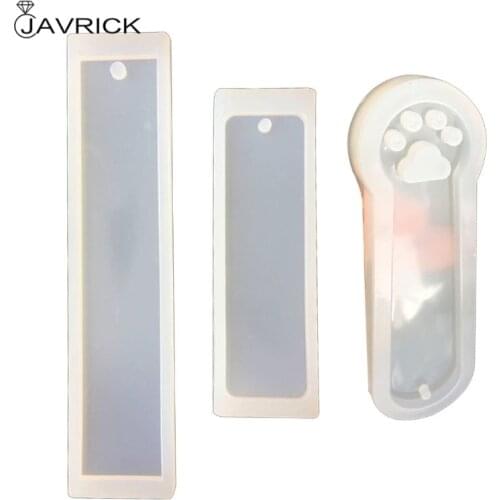 3Pcs DIY Crystal Epoxy Resin Mold Rectangle Cat Claw Bookmark Silicone Mould Handmade Crafts Jewelry Making Tools