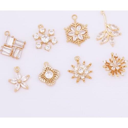 WHSOK 30Pcs Jewelry Accessories/DIY Making/Hand Made/Jewelry Findings & Components/CZ Charms/Crystal Pendants For Earrings