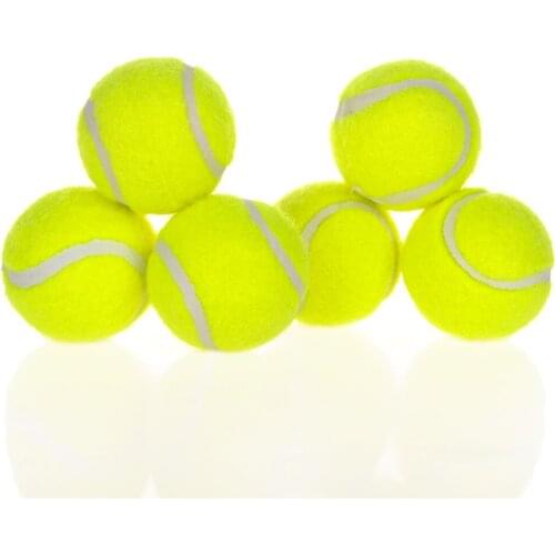 6x Dog Balls Pet Tennis Machine Automatic Ball Thrower Supporting Launch Bouncy Balls Spare Balls Cat Dog Toy Pet Supplies