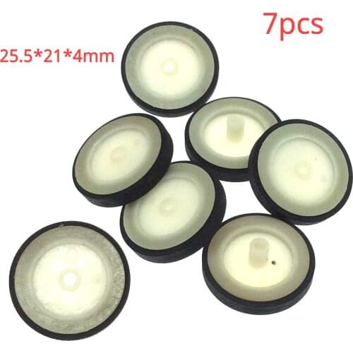 7pcs 25.5*21*4mm wheel shock absorber for belt pulley cassette deck audio recorder cassette pinch roller Stereo player