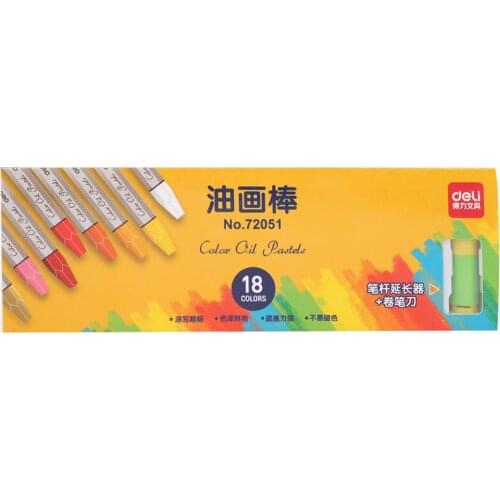 72051 oil painting rod good 18 color childrens oil painting rod art crayons