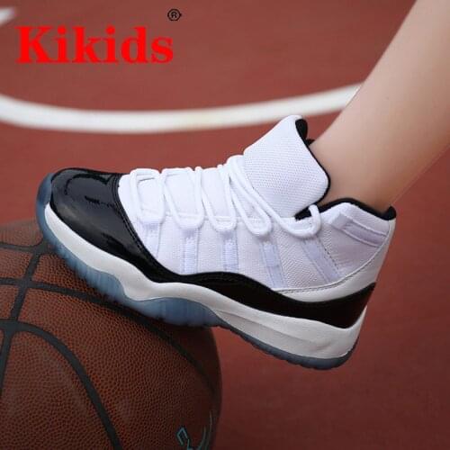 Kikids Boys Basketball Shoes High Quality Non-Slip Kids Sneakers Soft Sole Kid Sport Shoes Outdoor Trainer Kid Basketball Shoes