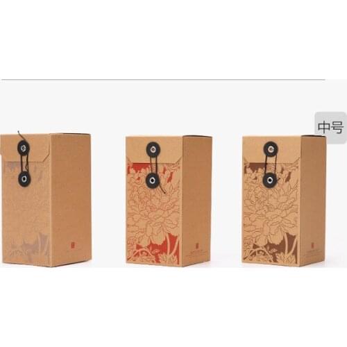 Large size:9.5*9.5*19CM Kraft square paper box tea packing box simple folding box empty gift box 100pcs/lot lin4333
