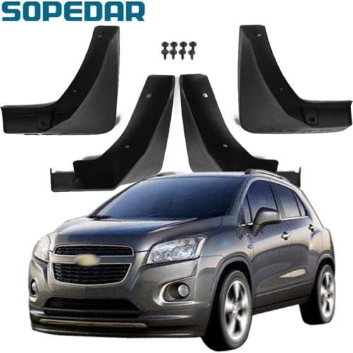 SOPEDAR Car Mud Flaps For Chevrolet TRAX 2014 Exterior Parts Front Rear Wheel Styling Mudflaps Splash Guards Mudguards Fender