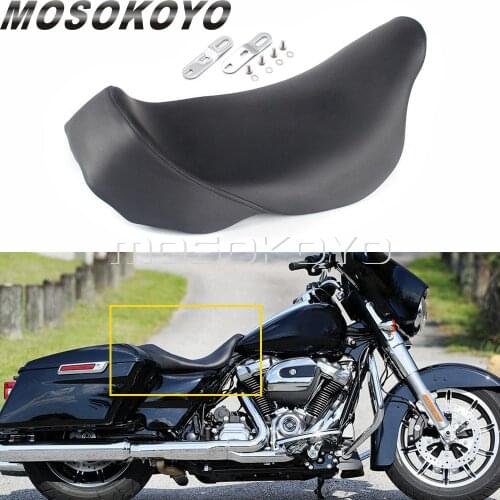 For Harley Touring Dressers Baggers Electra Street Glide FLHT FLHX 08-UP Motorcycle Foam&Plastic Front Driver Solo Seat Cushion