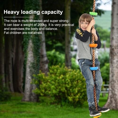Kids Tree Swing Climbing Rope with Platforms,Disc Tree Swing Seat,Outdoor Indoor Swings and Swing Set Accessories