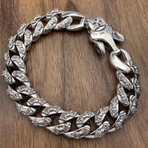 Hill-san Lotus Leather Bracelets