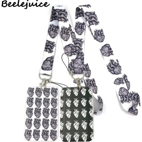 Heart Organ Medical ID Card Students Work Name card Holder Pass Gym Badge Kids Holder Jewelry Accessories Decorations Gift