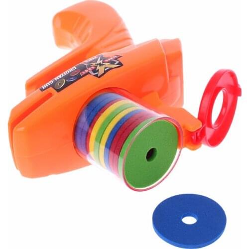 Classic Children Flying Saucer Guns 15 EVA Soft Bullets Outdoor Party Kids Toys Xmas Gifts