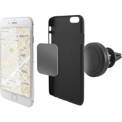 Magnetic Mobile Phone Holder for Car KSIX 360º Black