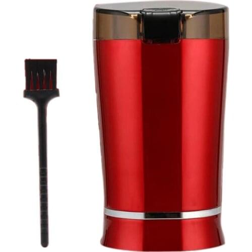 Multigrain Grinder Stainless Steel Grinder Coffee Grinder Beans Electromechanical Mini Table Grinder,EU Plug