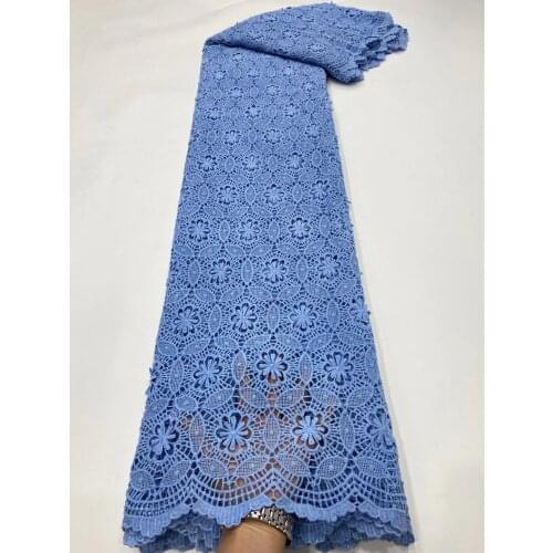 New Arrival African Guipure Lace Thread Lace Fabric 2021 High Quality Lace Nigeria Wedding Wedding Water-soluble Lace D4464