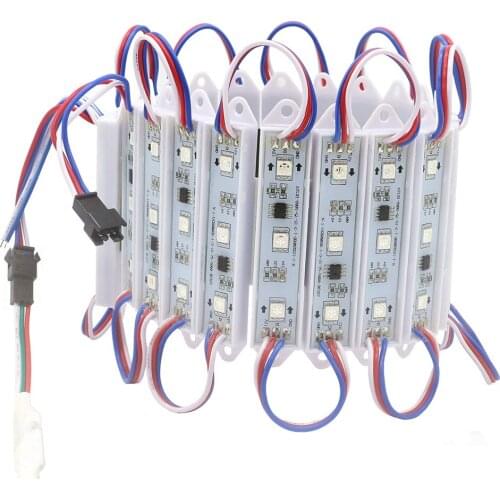 LED Module 5050 3 LED DC12V Waterproof Advertisement Design LED Modules WS2811 Pixel RGB Color Super Bright Lighting 20PCS/Lot