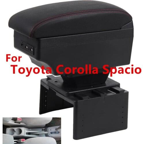 For Toyota Corolla Spacio Armrest Box Universal Car Central Armrest Storage Box modification accessories