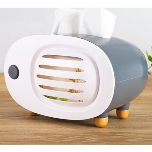 ABS Vintage Radio Model Tissue Box Retro Dispenser Storage Napkin Case Desktop Paper Holder Organizer Ornament Craft