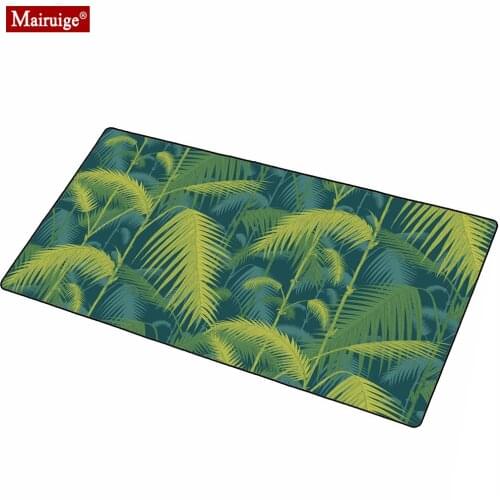 XXL Mouse Pad Gamer Banana Leaf Tropical Rainforest Keyboard mat Cactus Green Leaf Landscape Desk Mats small Mousepad 80x30cm