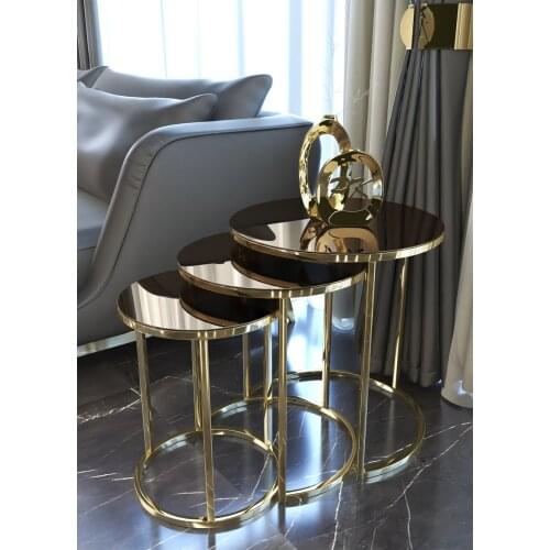 Gold Zigon Coffee table Bronze Mirrored журнальный столик mesa auxiliar table basse de salon