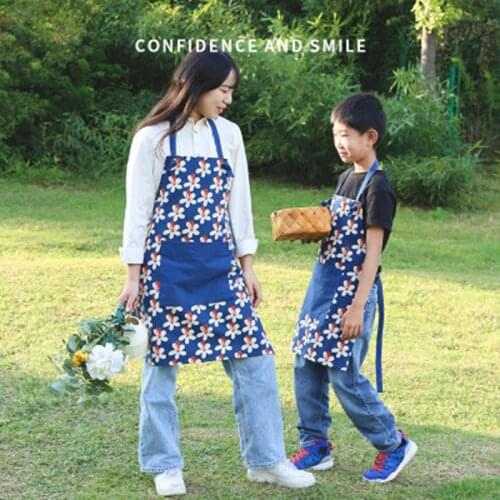 1Pcs Striped Waterproof Polyester Bib Apron Woman Adult Bibs Home Cooking Baking Coffee Shop Cleaning Aprons Kitchen Accessory