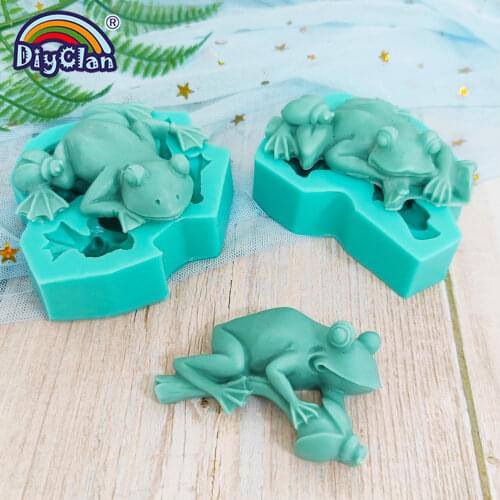 3 style Frog fondant cake mold silicone baking tools pudding dessert molds for cake decorating chocolates soap mould F0213QW30