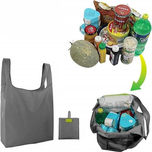 50 pcs/lot) wholesale high quality reusable nylon foldable shopping bags eco