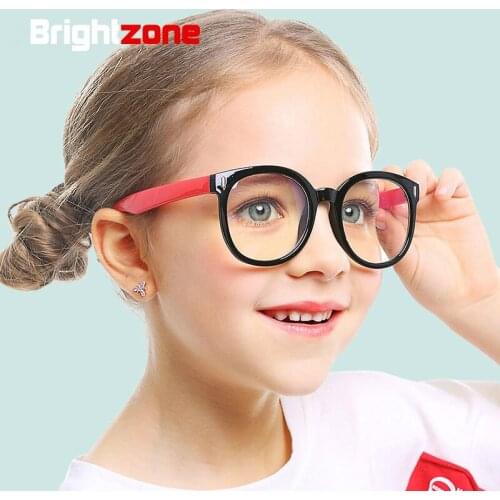 Kids Blue Light Blocking Glasses Computer Gaming TV Glasses for Boys Girls Age 3-12 Anti Glare Eyestrain Blu-ray Filter (Pink)