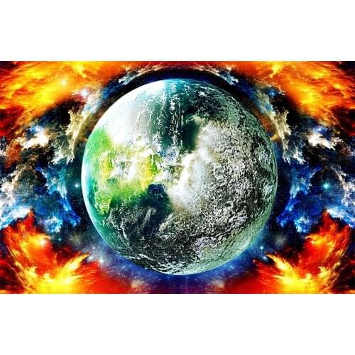 DIY Full Diamond Painting Sphere Red Light Diamond Mosaic Diamond Drawing Square Diamond Embroidery Cross Stitch Decoration Gift