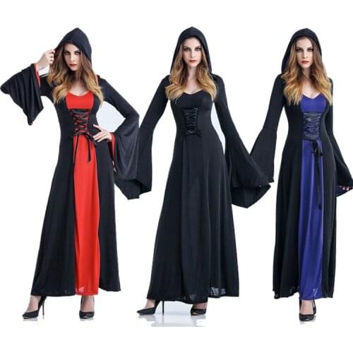 Halloween Adult Costume Female Witch Masquerade Costume Vampire Spider Witch Princess DresscosClothes