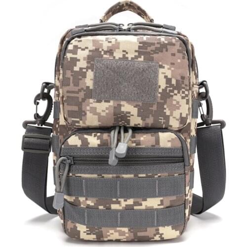 One shoulder slung camouflage tactical bag multifunctional large-capacity chest bag shoulder bag can be added with LOGO