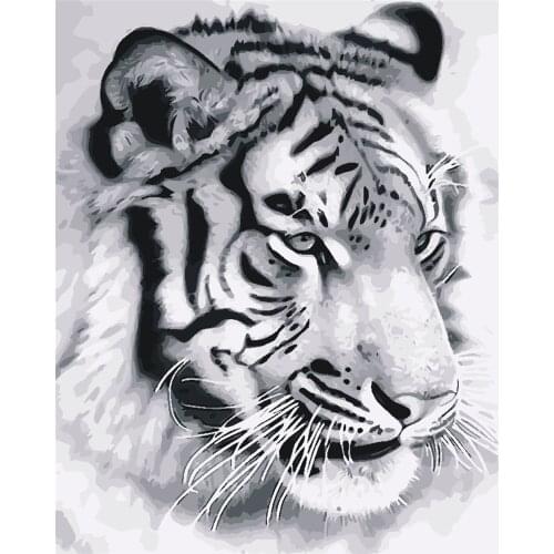 July True Oil Painting By Number Set On Canvas 40x50cm No Frame Set Acrylic Paint For Adults Picture Drawing Color By Numbers