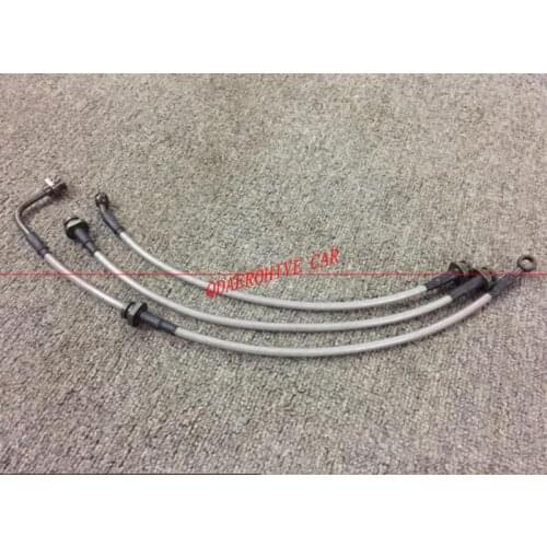 QDAEROHIVE Brake Line Kit Front And Rear Offroad Extended PVC Steel Wire Brake Hose For Suzuki Jimny 2007-2017