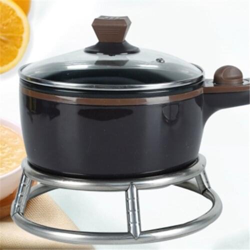 Round Type Pot Rack Stainless Steel Wok Rack Pot Ring Soup Pot Holder Shelf High Quality Kitchen Supplies Diameter 28cm/30cm