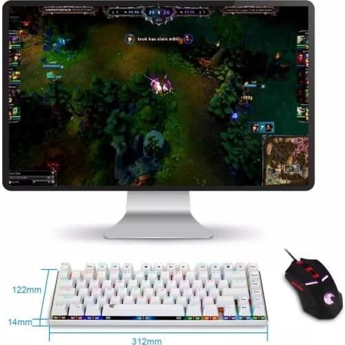 Z88 Eagle TKL Mechanical Gaming Keyboard Touch Brown Switches with Rgb BacklightIng Compact Design Aluminum Keyboard Layout of t