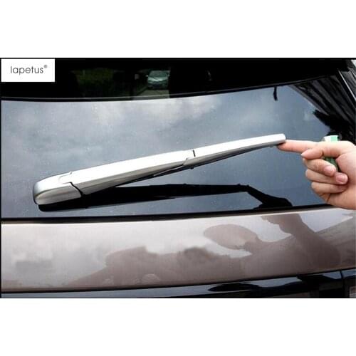 Lapetus Accessories Fit For Land Rover Discovery Sport 2015 - 2019 Rear Windshield Window Wiper Molding Cover Kit Trim 3 Piece