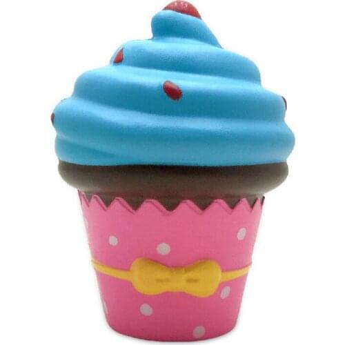 2020 NEW Ice Cream Squishy Slow Rising Cute Jumbo Strap Soft Squeeze Scented Bread Cake Toy Gift Kid Fun 10*8 CM