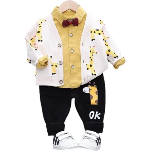 New Spring Kids Cartoon Clothes Autumn Children Open Stitch Shirt Pants Toddler Casual Costume Boys Baby Girls Letter Tracksuits