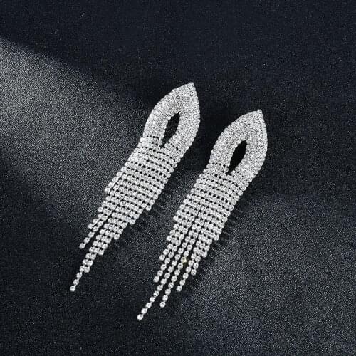 New Arrival Shiny Rhinestone Angle Charm Dangle Earrings for Women Fashion Jewelry Trendy Collection Accessories E572