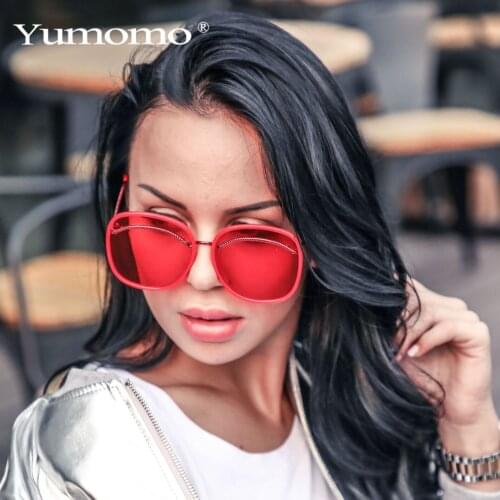 Big Oval Oversized Tint Clear Lens Sunglasses Women Brand Designer Metal Frame Sun Glasses Fashion Ladies Eyewear Shades UV400