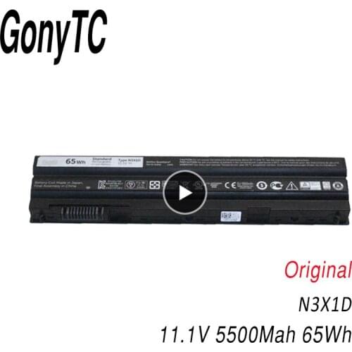 GONYTC 65WH Original N3X1D Laptop Battery for DELL Latitude E5420 E5430 E5520 E5530 E6420 E6520 E6430 E6440 E6530 E6540