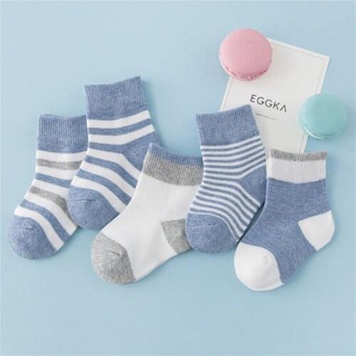 2018 New Arrival 5pairs Autumn Winter Kids Cotton Socks Boy Girl Baby Fashion Cartoon Sports Socks For Children Gifts