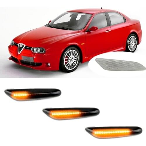 Fit for Alfa Romeo 156 932 1997 1998 2000 2001 2002 2003 2004 2005 2006 Dynamic LED Indicator Side Marker Signal Light Repeater