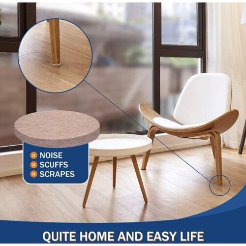 Furniture Pads Felt Pads for Furniture on Hardwood Floors Chair Leg Floor Protectors Chair Felts Pads 32pcs FP8