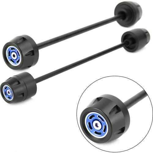 Areyourshop Front + Rear Wheel Crash Protector Bobbins Blue Fit for Ducati Scrambler 2015-2020 Motorcycle Accessories Parts