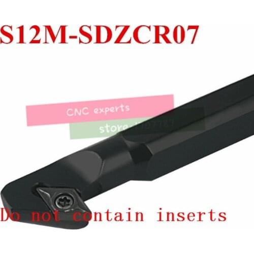 S12M-SDZCR07 12mm Lathe Cutting Tools,CNC Turning Tool,Hss Lathe Tooling,Internal Threading Tool, Metal Lathe Boring Bar SDZCR/L