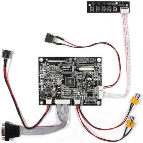 VGA+2AV Reversing LCD Controller Board Work For 7inch 800x480 AT070TN83-V1 LCD Screen