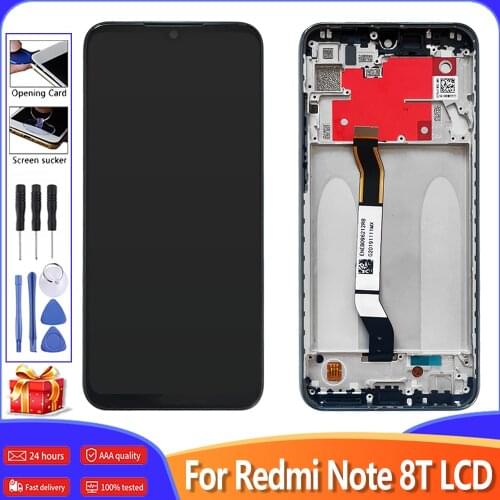 6.3'' For Xiaomi Redmi Note 8T LCD Display Touch Screen Digitizer Assembly Replacement For Redmi Note 8T Screen Display+Frame