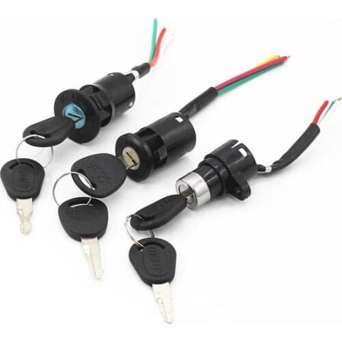 1pcs Electric motorcycle power battery lock lock pedal switch electric bicycle key Medium electric door lock accessories
